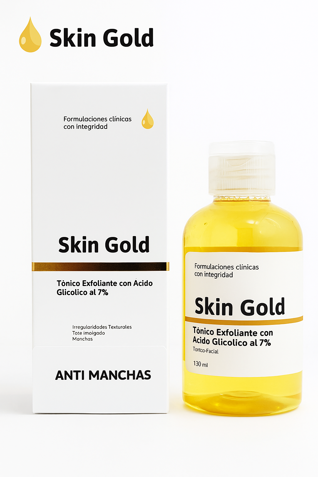 TONICO DE ACIDO GLICOLICO AL 7% SKIN GOLD
